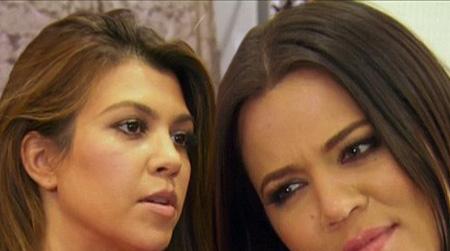 Khloe and Kourtney Kardashian
