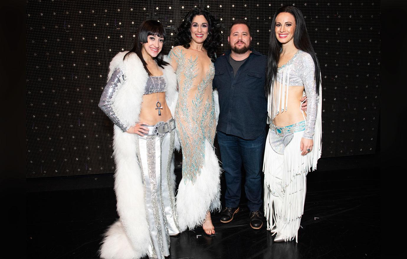 Chaz Bono Visits Backstage At Cher Show On Broadway