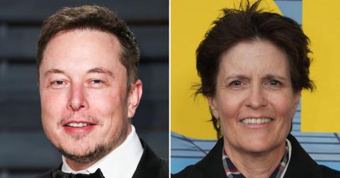 A photo Elon Musk alongside a photo of Kara Swisher