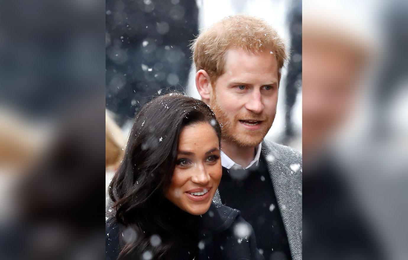 Meghan Markle Prince Harry Bristol Snow PDA