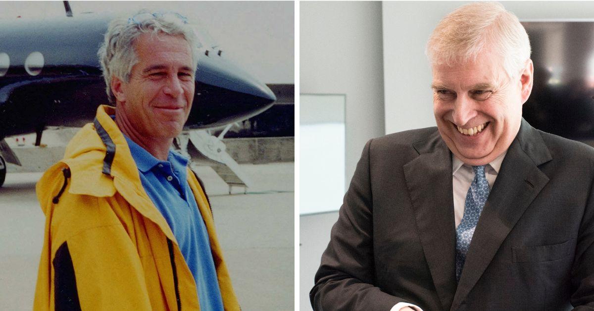 Photo of  Andrew Windsor and Jeffrey Epstein