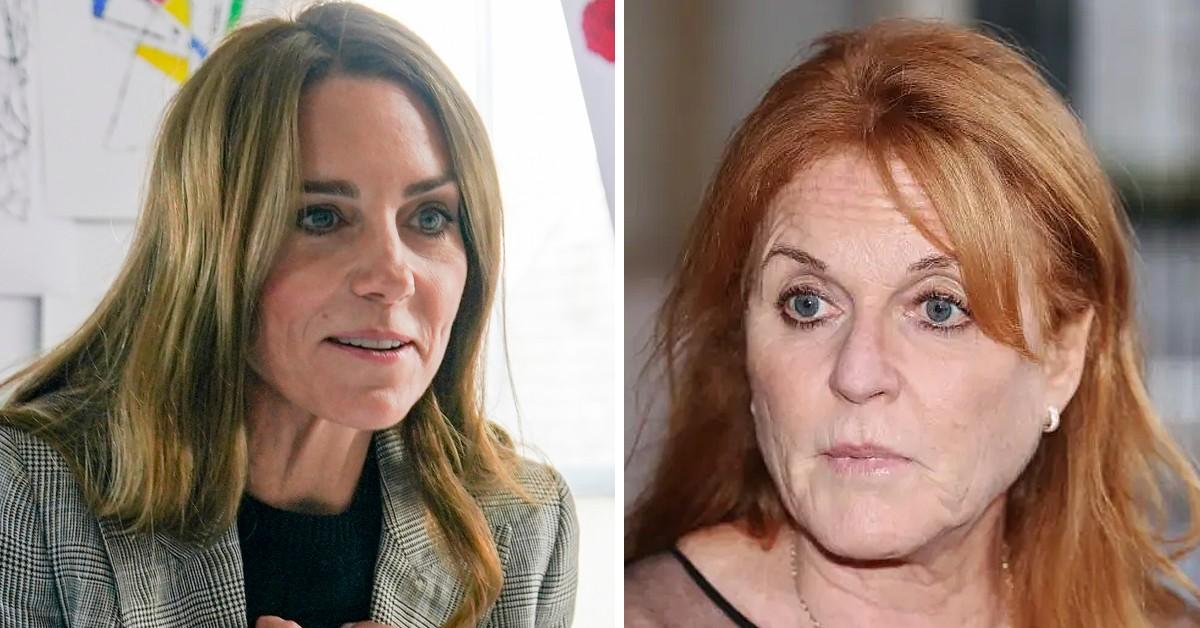 Split photos of Kate Middleton and Sarah Ferguson