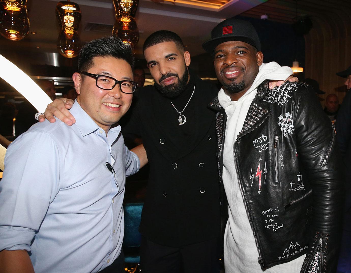 //Antonio Parkc Drake and PK Subban attend as Drake And OVO Chubbs Host Friends and Family Event Of New Restaurantc Pick IXc With The House Of Remy Martin on January c  in Torontoc Canada