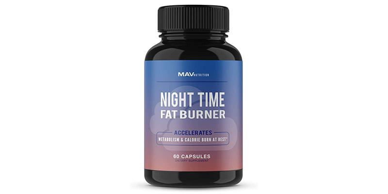 Night Time Fat Burner, Metabolism & Calorie Burn at Rest, MAV Nutrition,  60ct