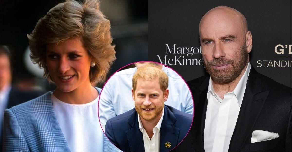 john travolta prince harry hollywood bromance princess diana