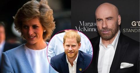 john travolta prince harry hollywood bromance princess diana
