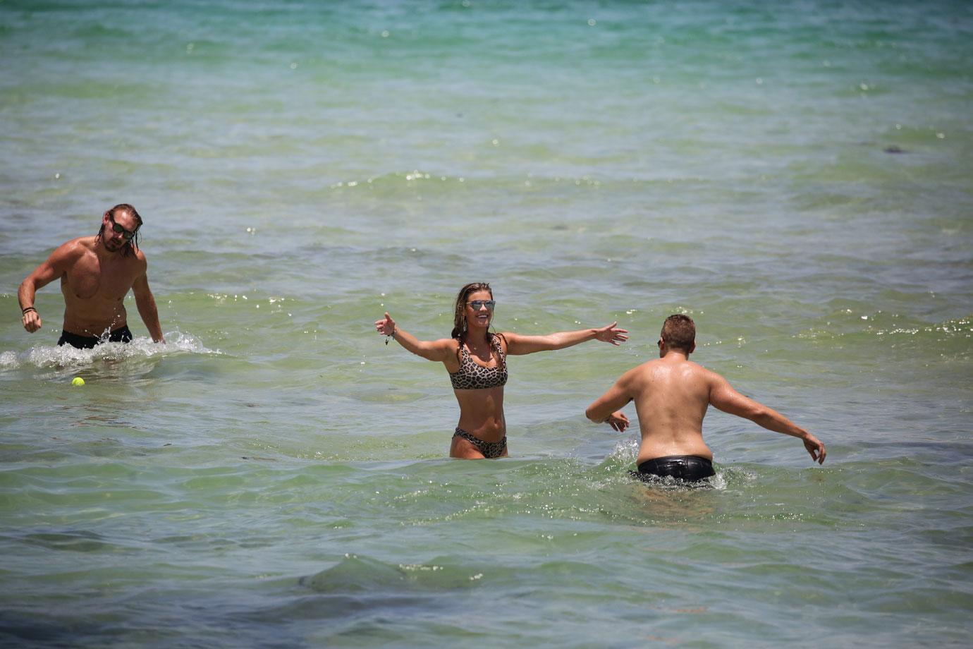 //nina agdal stuns in bikini on miami beach