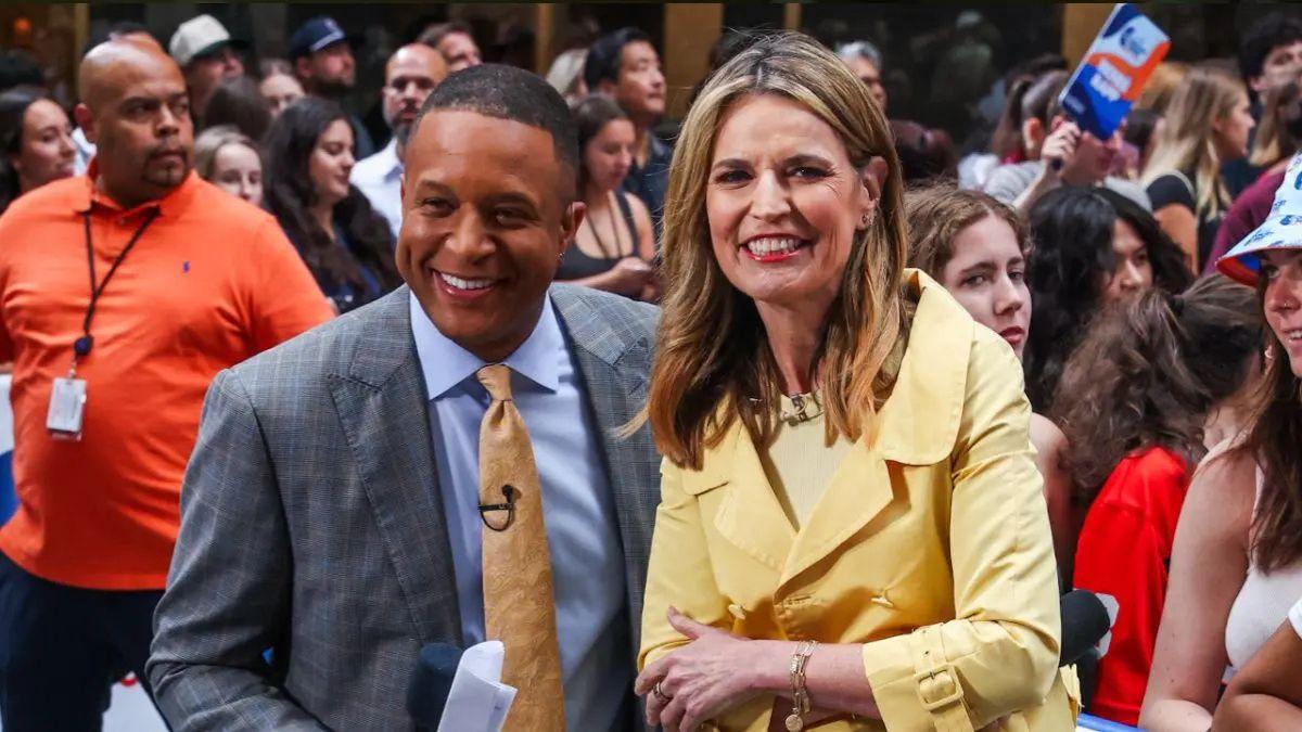 A photo of Craig Melvin and Savannah Guthrie