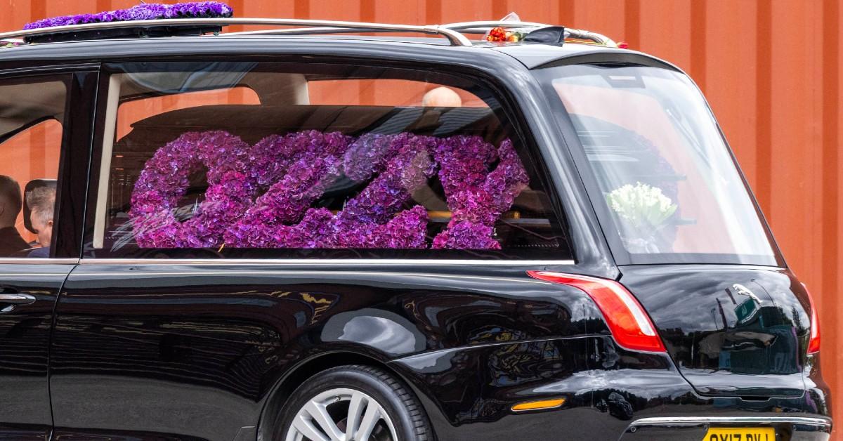 Photo of Ozzy Osbourne's casket