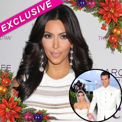 Oops Kim Kardashian Ordered Christmas Cards With Doomed Wedding Day Photo