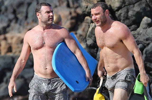 //liev schreiber shirtless abs dad body hawaii PP