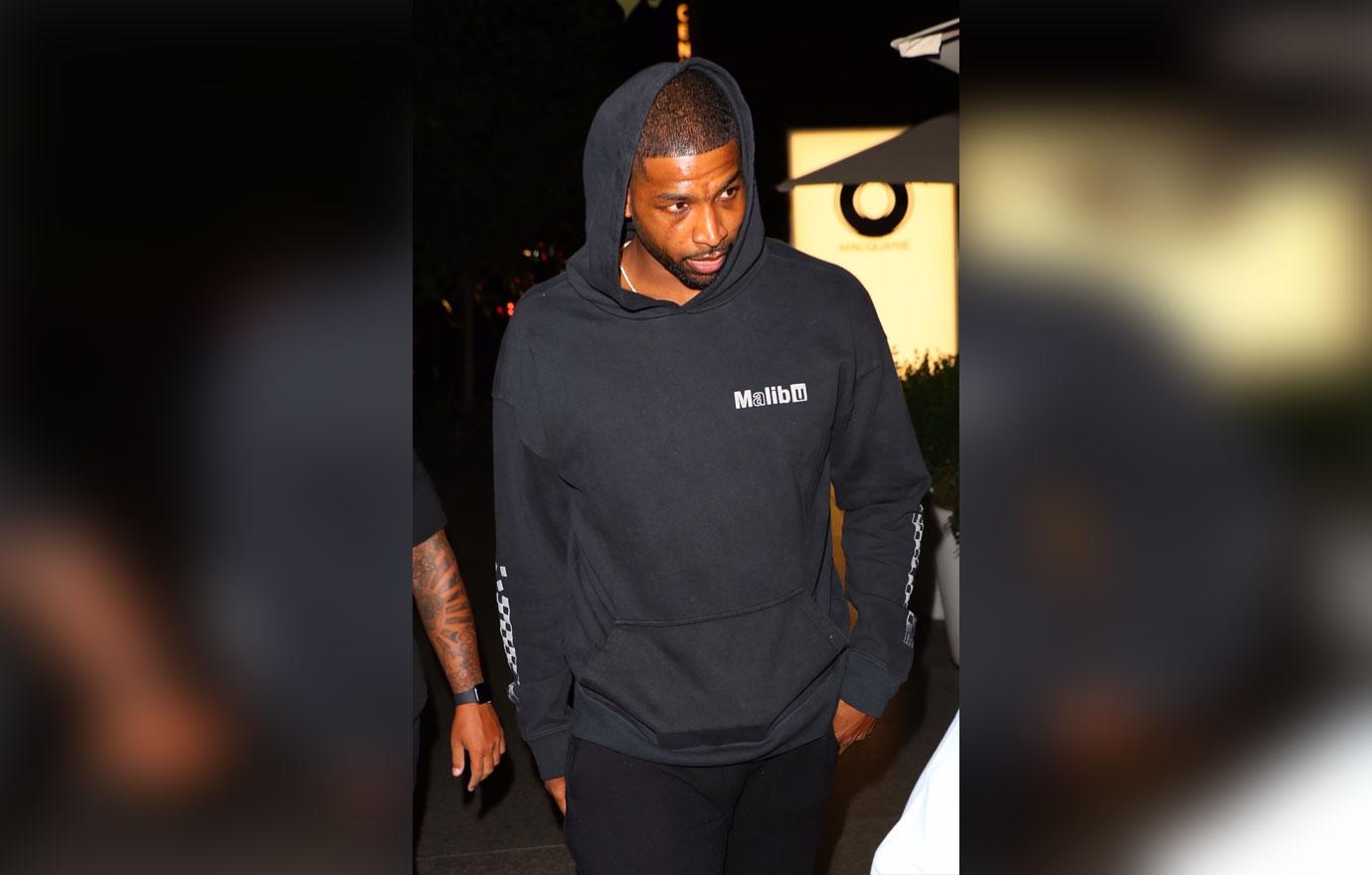 Tristan Thompson Has Dinner With Kim Kardashian & Jonathan Cheban