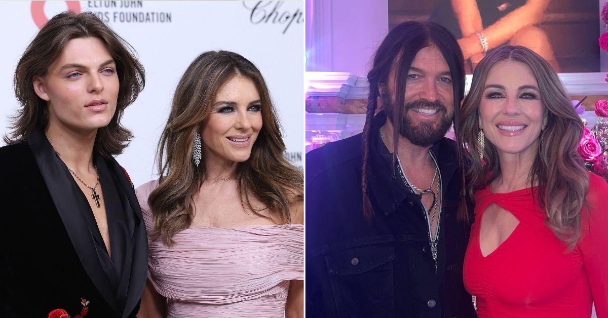 picture of Elizabeth Hurley, Damian Hurley and Billy Ray Cyrus