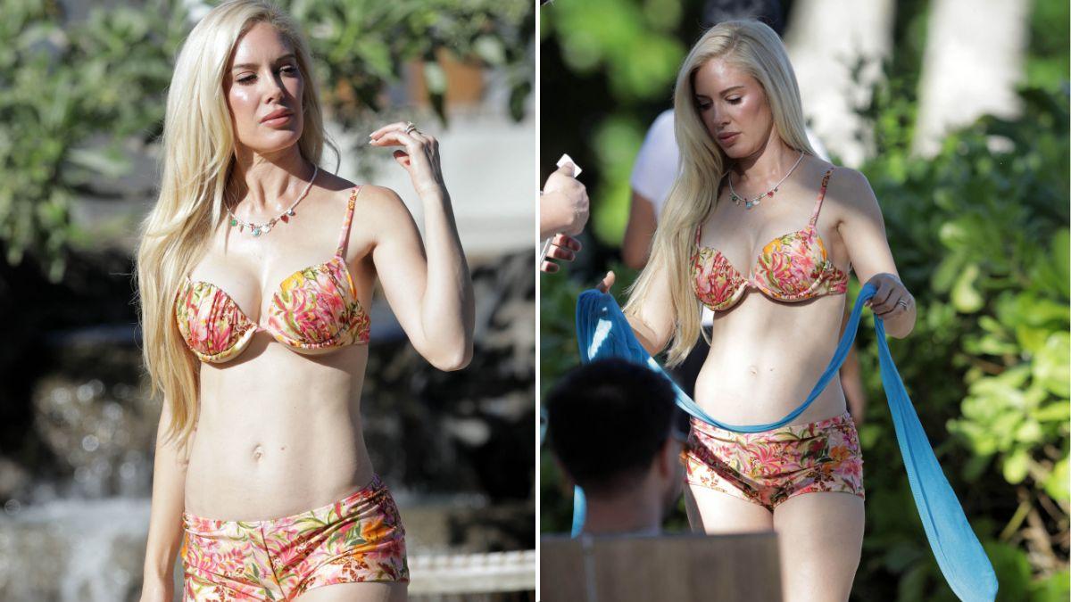 image of The reality star was joined by husband Spencer Pratt and the couple's two sons during the tropical shoot.