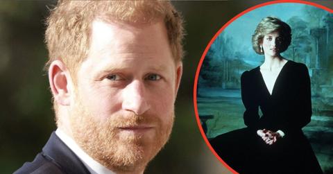 Split photos of Princess Diana and Prince Harry