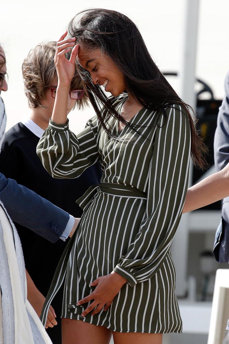 malia obama partying lollapalooza skips dnc crop top pics