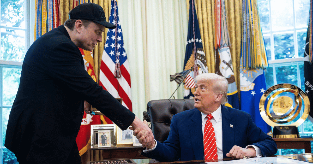 Photo of Elon Musk and Donald Trump