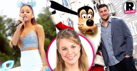 //wheres jana cinderella duggars prince charming tim tebow hangs with ariana grande at disney world PP