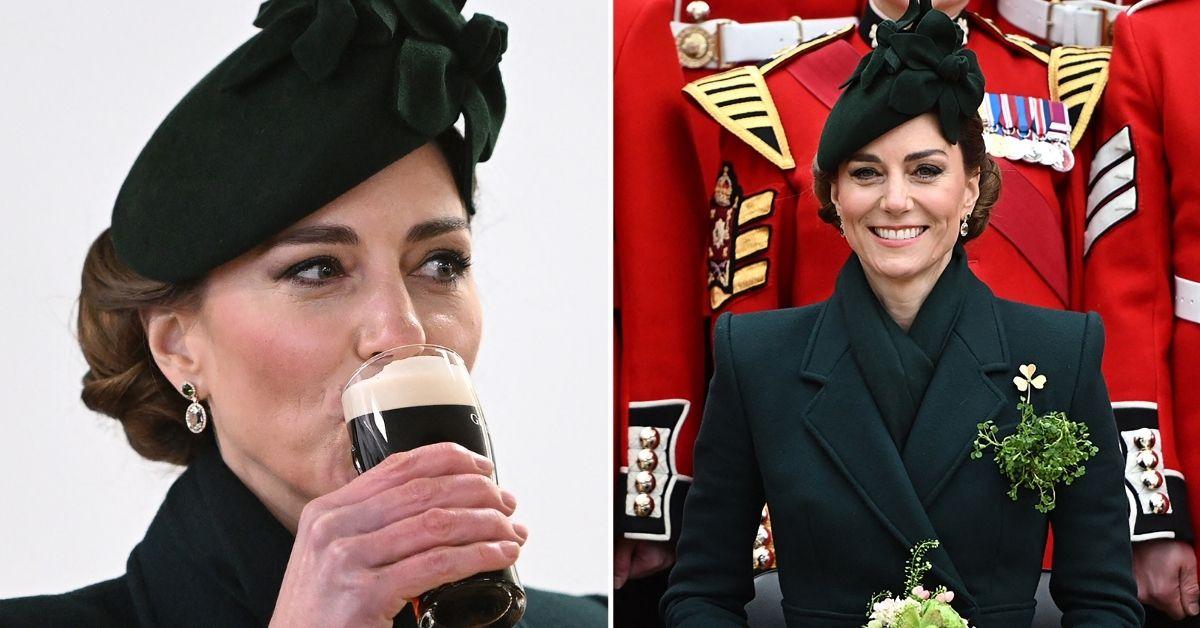 Split photos of Kate Middleton.