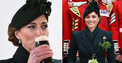 Split photos of Kate Middleton.