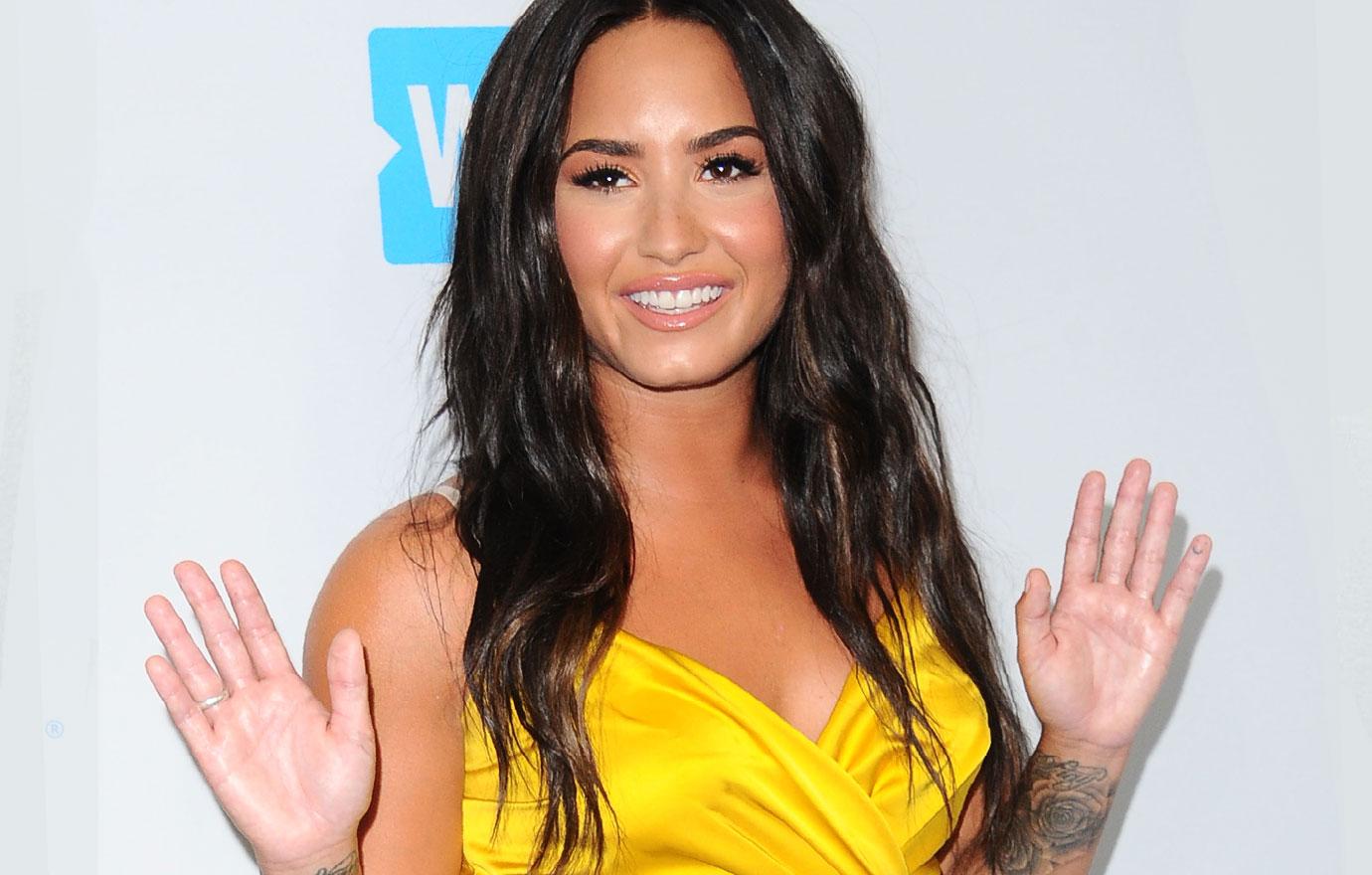 Demi Lovato Drinks Sparkling Cider On NYE Sobriety