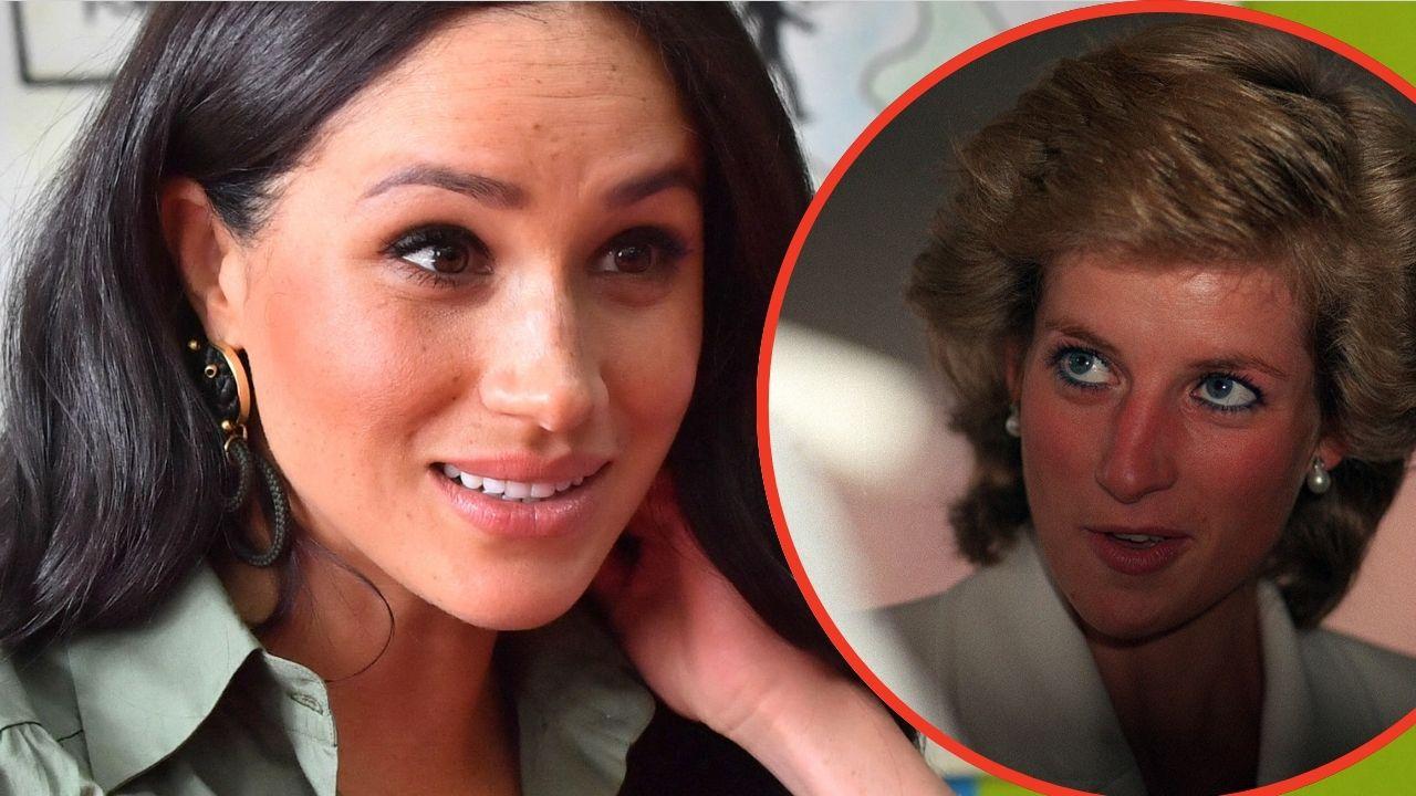 Split photo Meghan Markle and Princess Diana