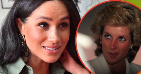 Split photo Meghan Markle and Princess Diana