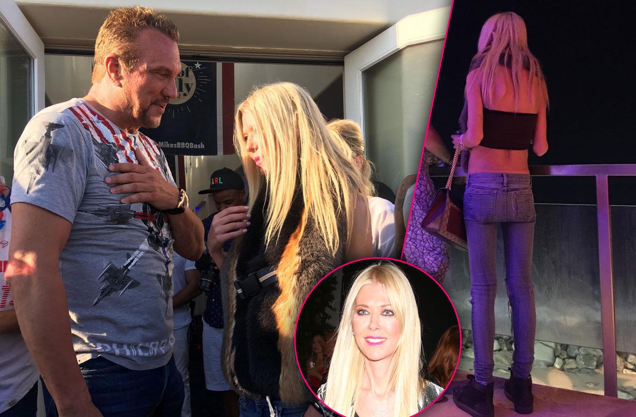 Scary Skinny Tara Reid Parties Friends Big Mike