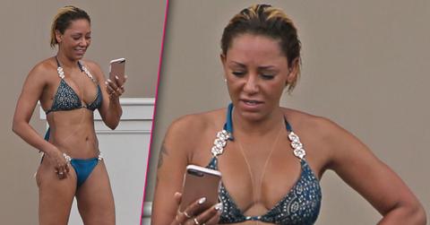 Mel B abs bikini body