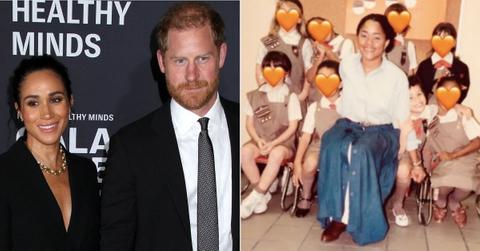 picture of meghan markle, rince harry and meghan as a girl scout