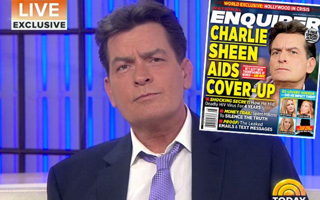 //charlie sheen hiv positive today matt lauer pp