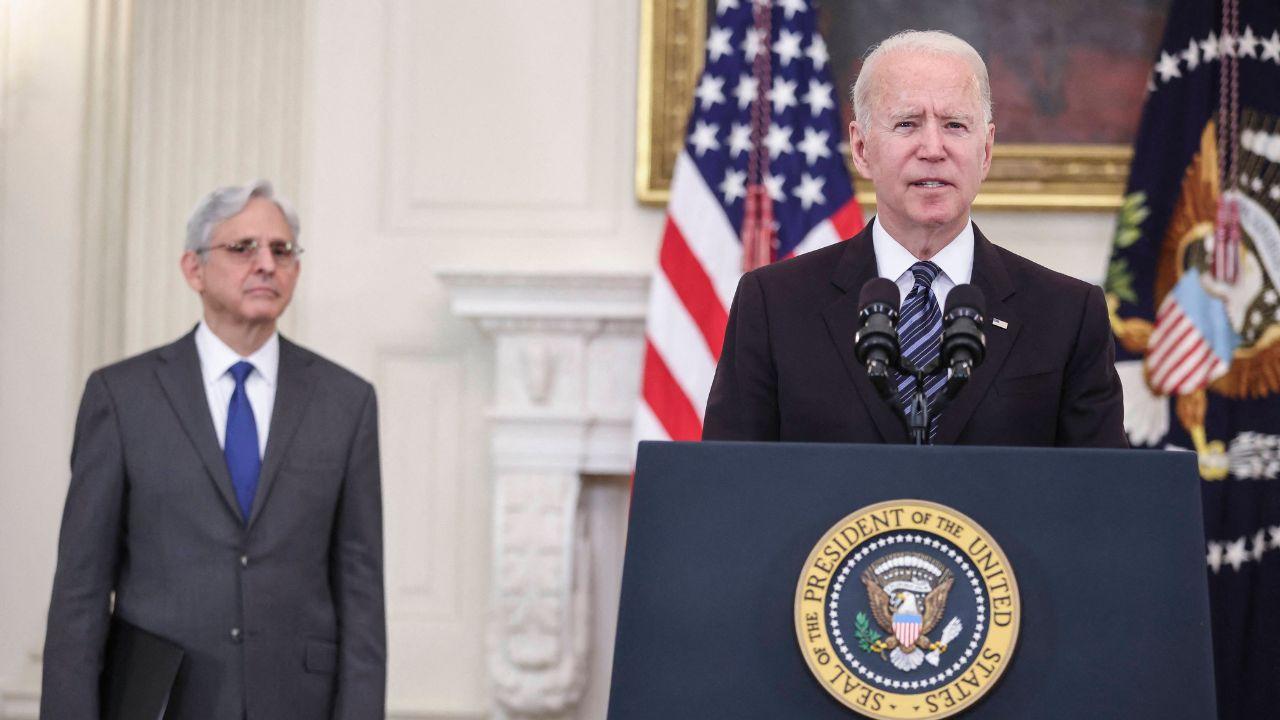 Photo of Merrick Garland and Joe Biden