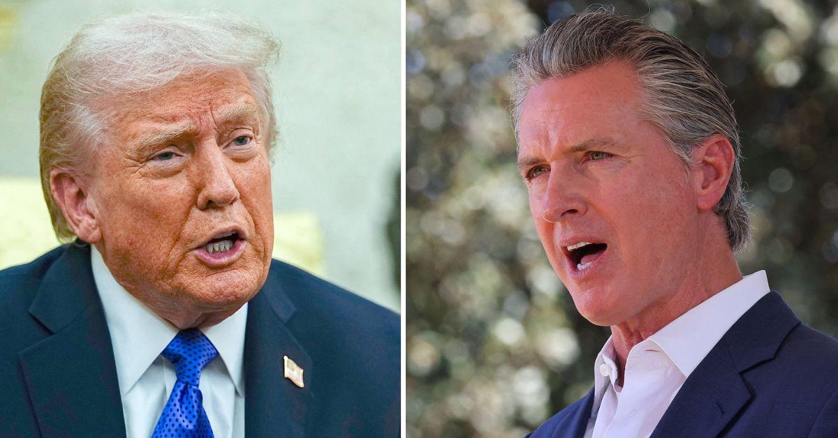 Photo of Donald Trump and Gavin Newsom