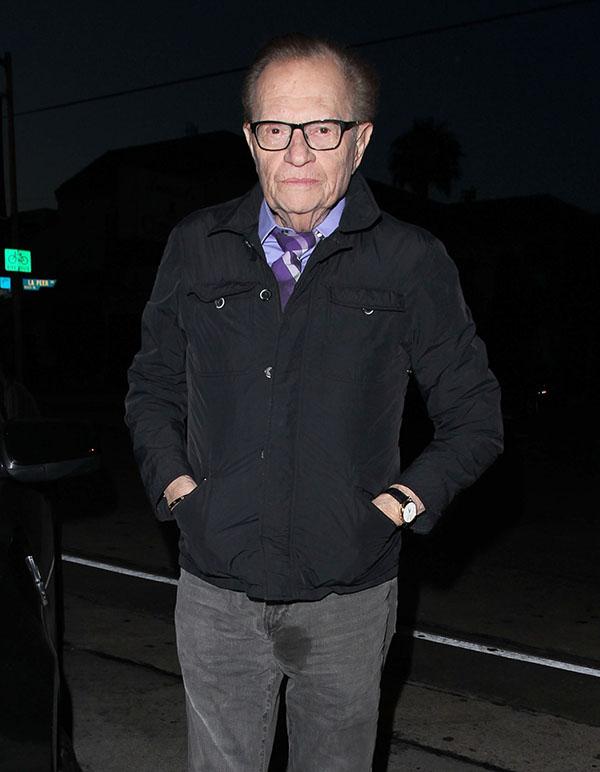 //Larry King Wet Spot Pants Photos