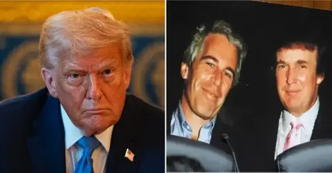 Photo of Donald Trump and Jeffrey Epstein