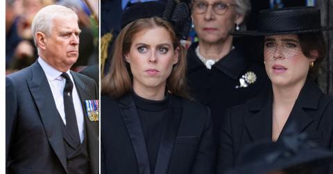 Photo of Andrew Windsor, Princesses Beatrice and Eugenie