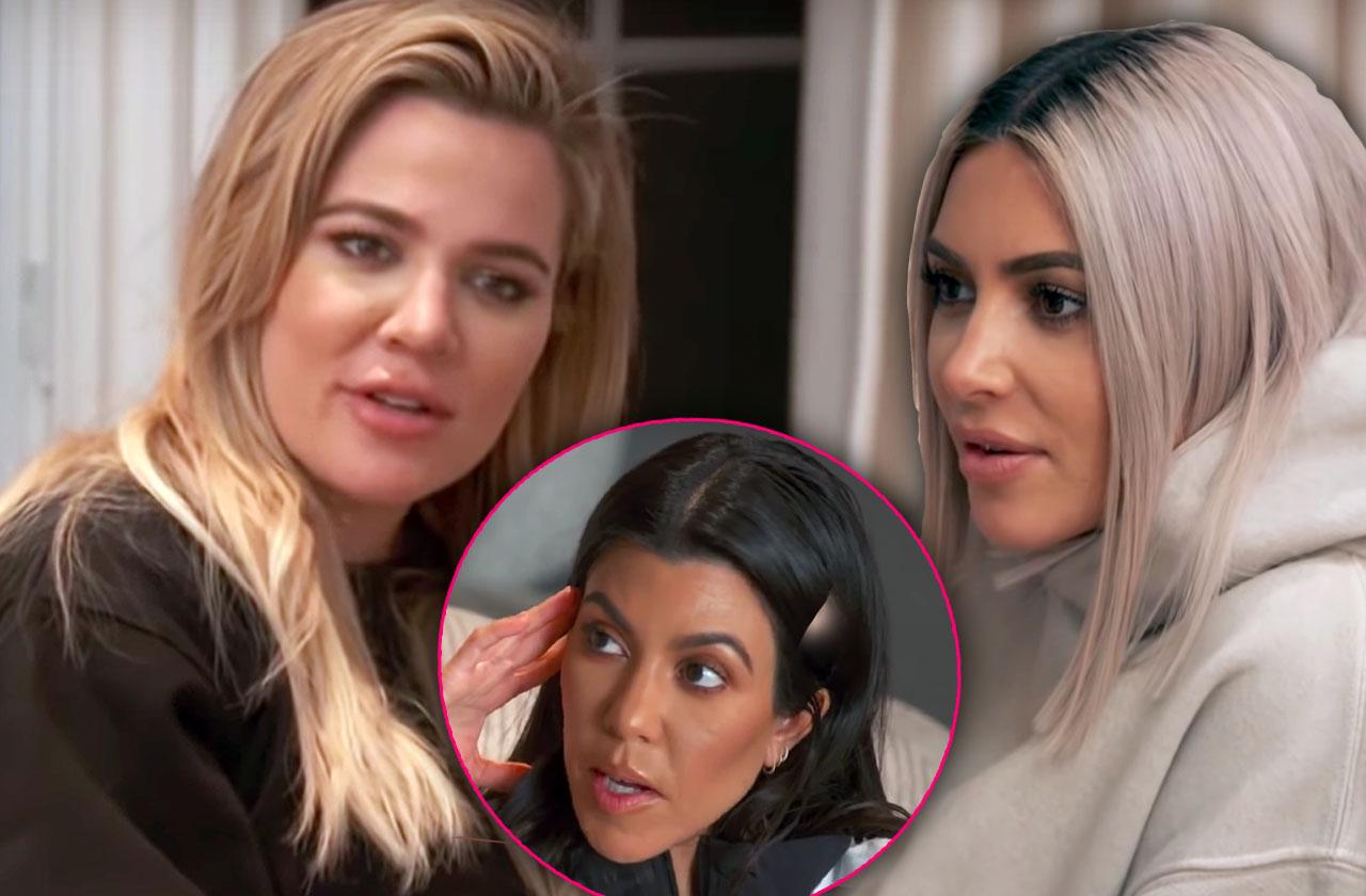 //kim khloe staged scene kourtney feud kuwtk episode video pp