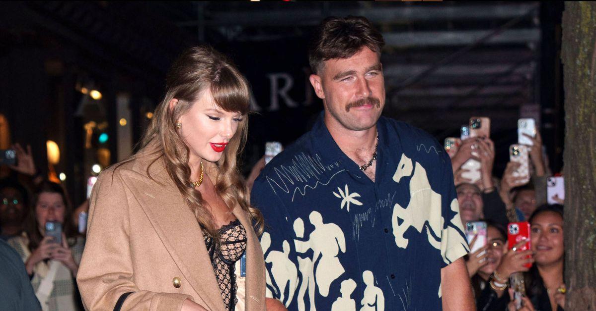 Photo of Travis Kelce and Taylor Swift