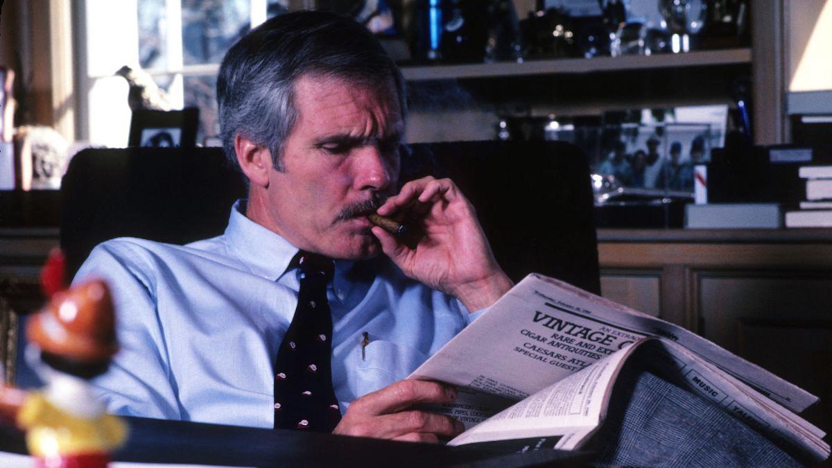 image of Turner built a vast media empire after launching CNN in 1980.