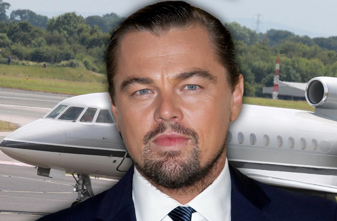 Leonardo DiCaprio Private Plane Trip