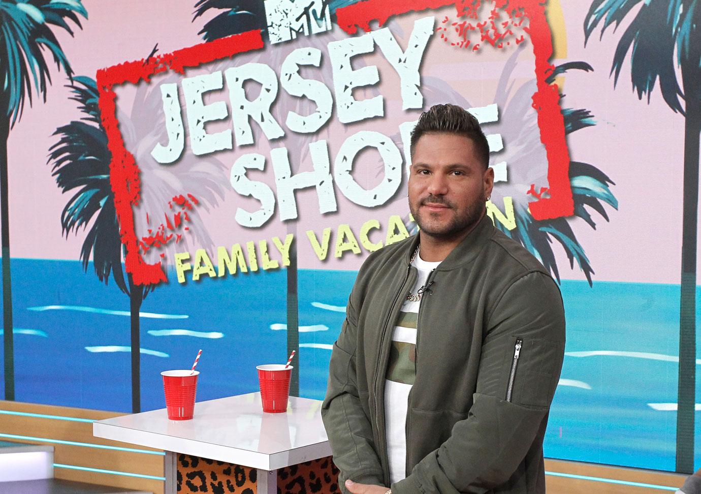 The cast of "Jersey Shore" are guests on "Good Morning America".