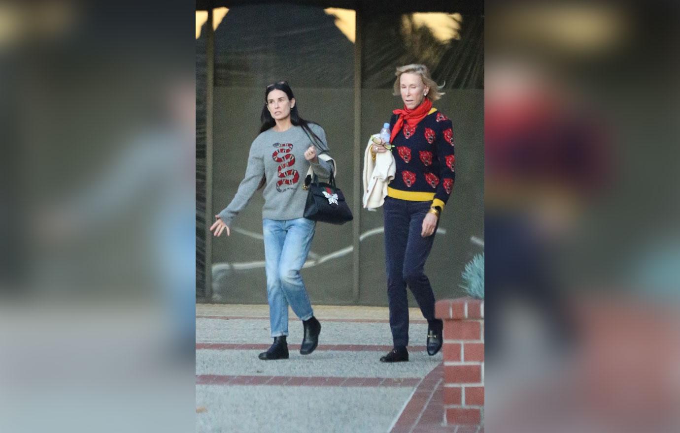 Demi Moore Dresses Casual At Health Center