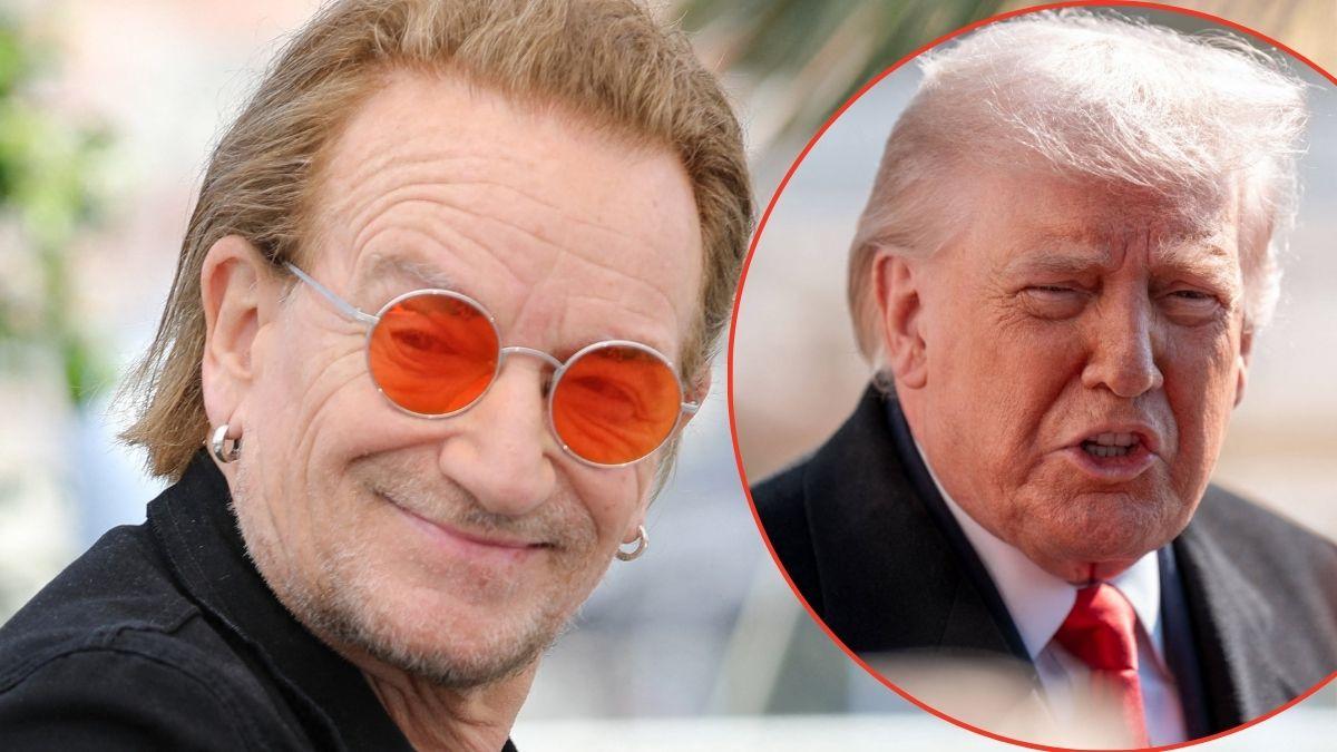 Photo of Bono and Donald Trump