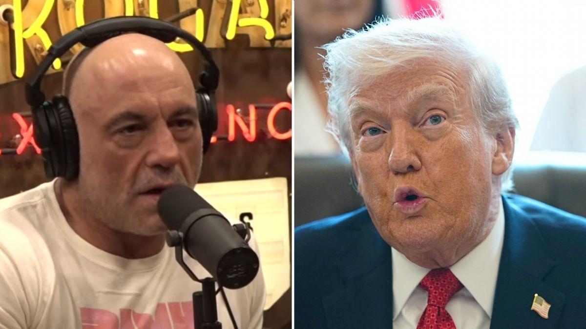 Photo of Joe Rogan, Donald Trump