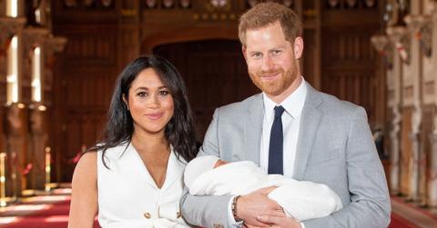 Prince Harry and Meghan Markle at the church.