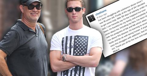 //chet hanks rehab insta pp