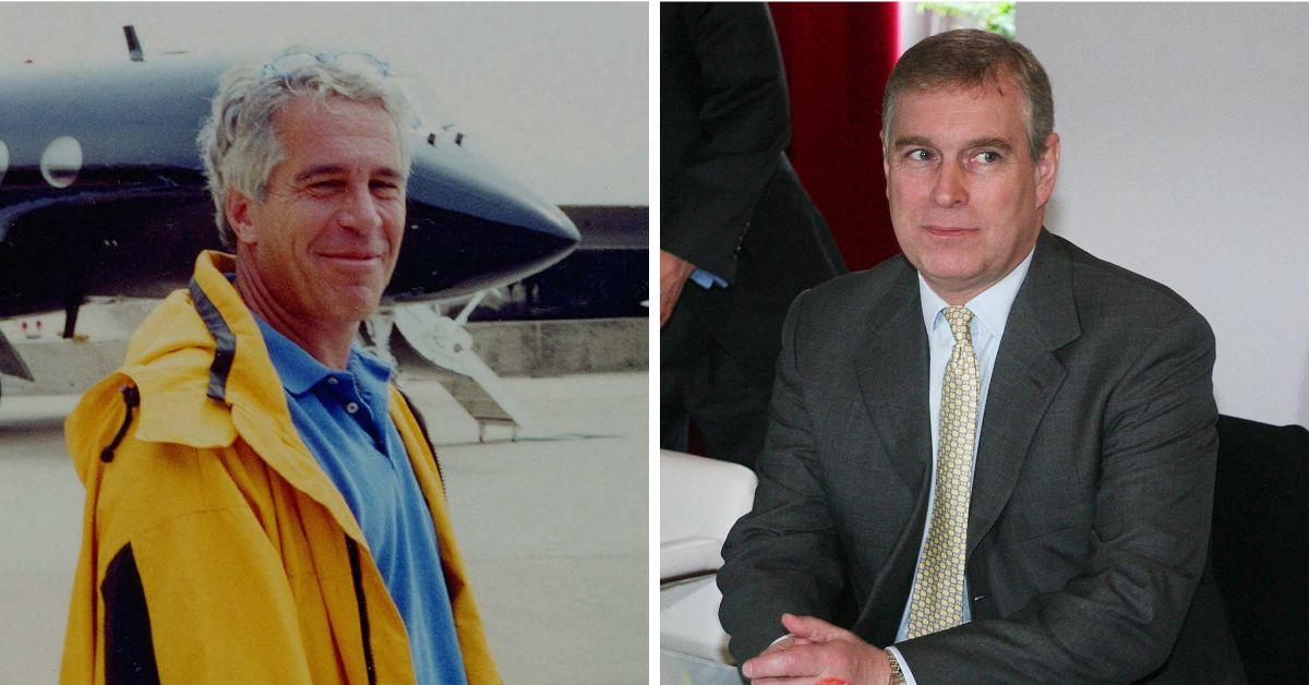 Photo of Andrew Windsor and Jeffrey Epstein