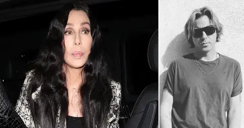 Composite photo of Cher and Elijah Blue Allman