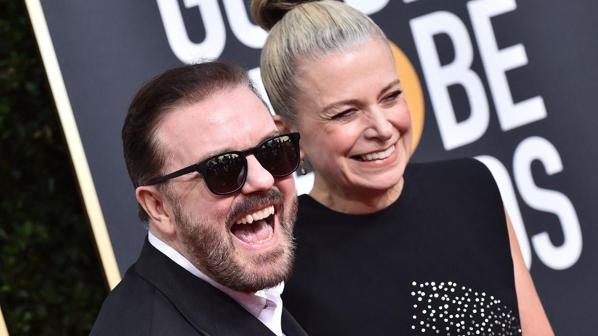 Photo of Ricky Gervais and Jane Fallon