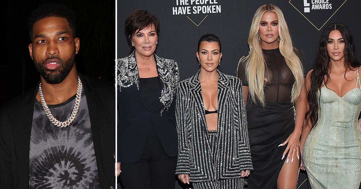 the kardashians staged amily meeting tristan thompson paternity scandal